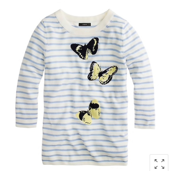 J. Crew Sweaters - J. Crew Merino Tippi Monarch Butterfly Sweater
